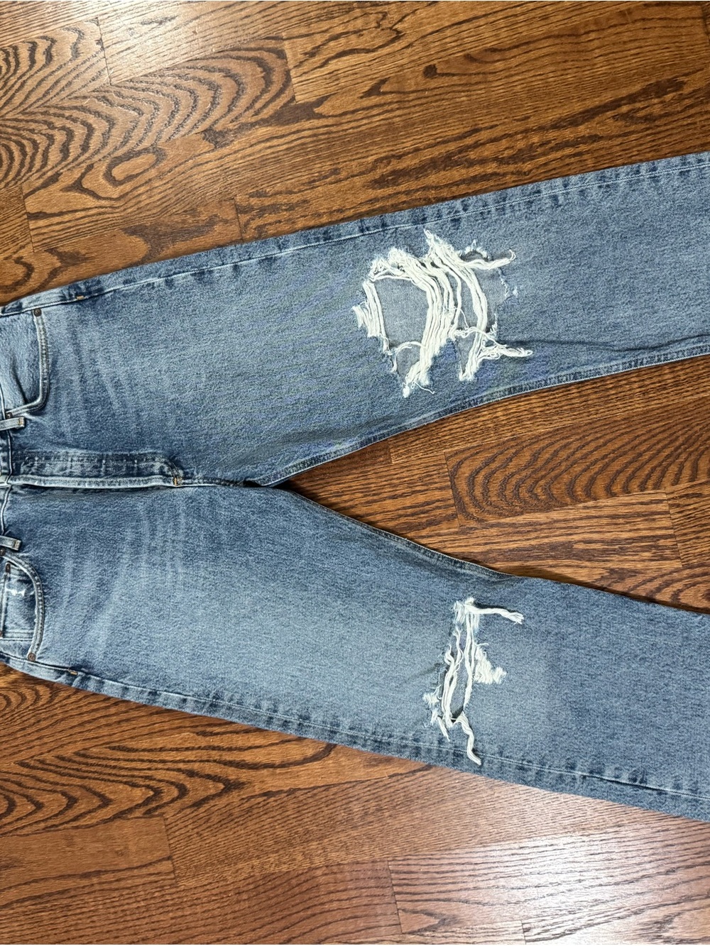 Agolde Light Blue Distressed Boyfriend Jeans size 29 NWT